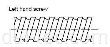 left hand screw